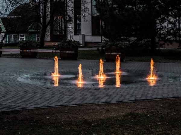 A Fountain Lighting Project in Europe